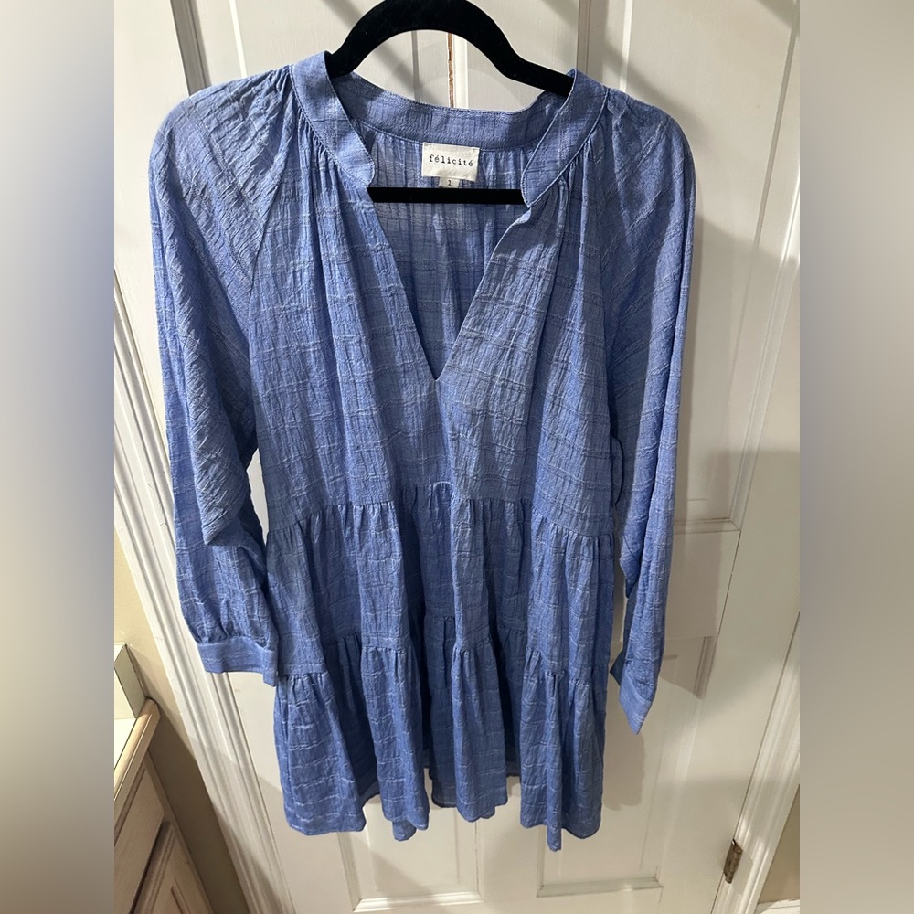 Felicite Blue Mini Dress